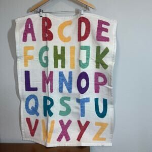 Chappywrap Alphabet Patterned Multicolor Throw Blanket new